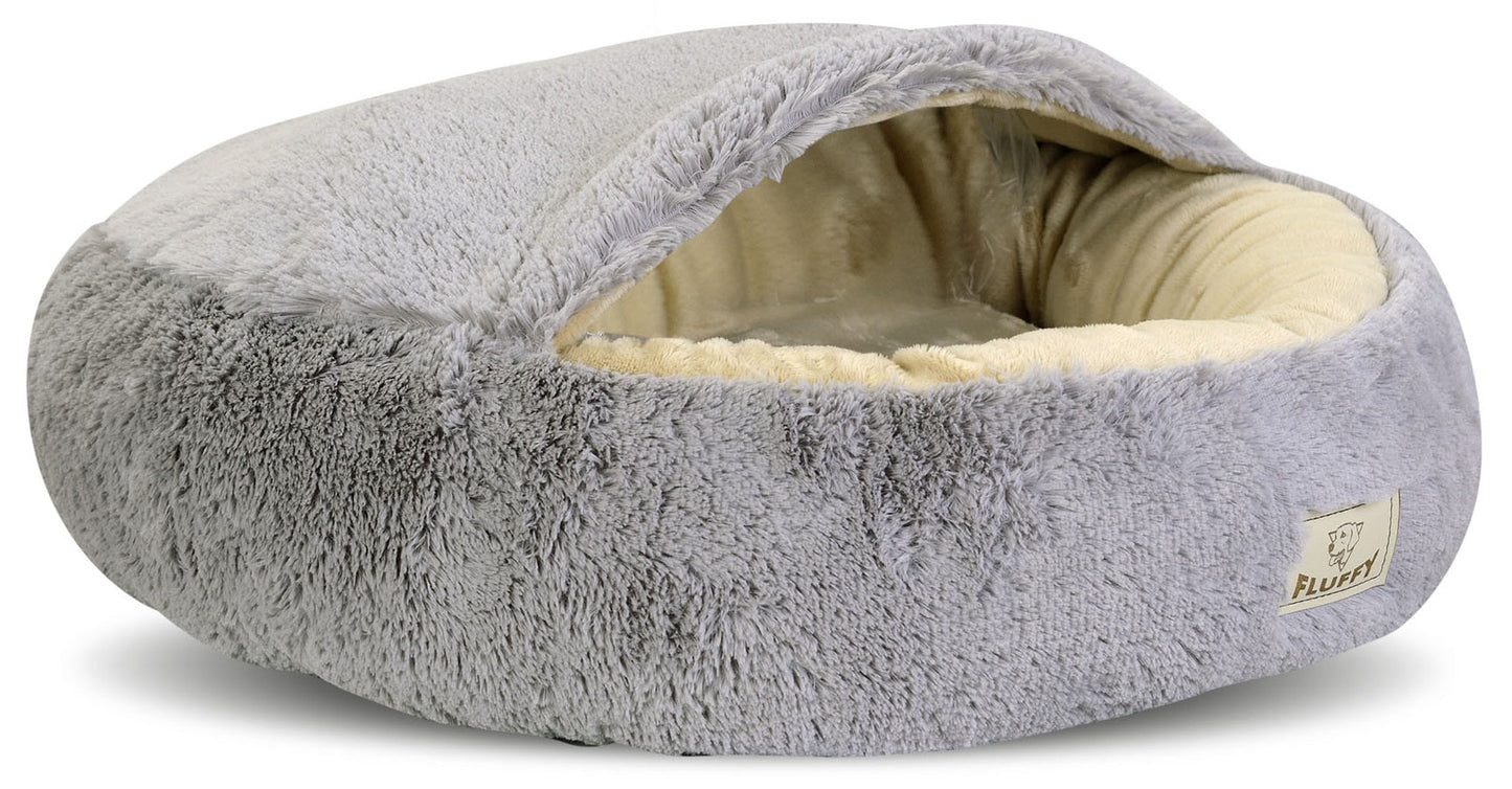 Legowisko dla psa FLUFFY 80 cm jasnoszare - | yesplease
