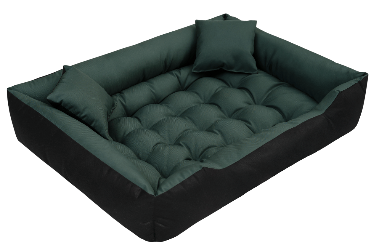Legowisko dla psa kojec ECCO 115x95 cm wodoodporne zielone - | yesplease