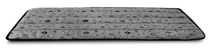 Legowisko dla psa mata 80x60 cm wodoodporne kości czarne - | yesplease