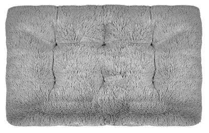 Legowisko dla psa poduszka wysoki bok shaggy 100x70 cm jasnoszare - | yesplease