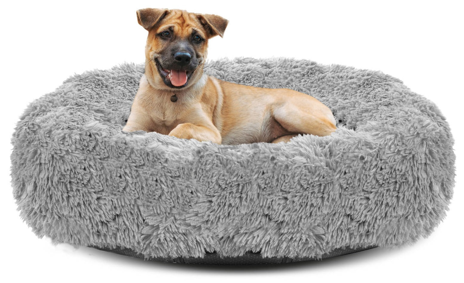 Legowisko shaggy 120cm jasnoszare - | yesplease