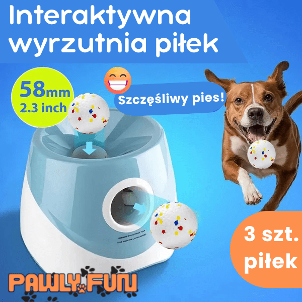 Pawly Fun – Automatyczny wyrzutnik piłek dla psa - | yesplease