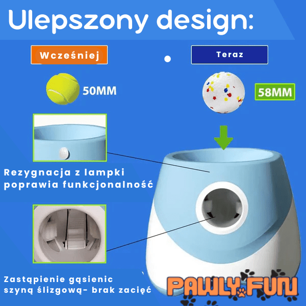 Pawly Fun – Automatyczny wyrzutnik piłek dla psa - | yesplease