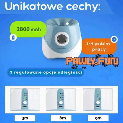 Pawly Fun – Automatyczny wyrzutnik piłek dla psa - | yesplease