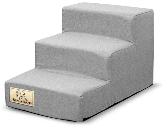 Schody 3 stopniowe rozbieralne, antyslip 45x30x30 cm len szary - | yesplease