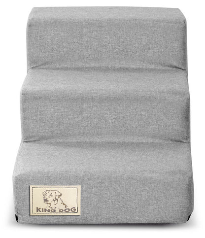 Schody 3 stopniowe rozbieralne, antyslip 45x30x30 cm len szary - | yesplease