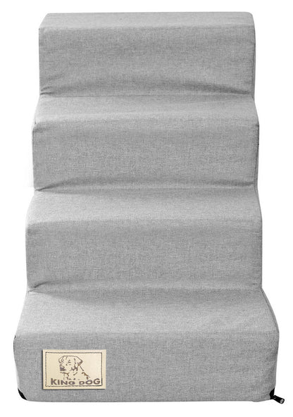 Schody 4 stopniowe rozbieralne, antyslip 60x40x30 cm len szary - | yesplease